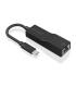 AISENS Conversor USB3.1 Gen1 USB-C a Ethernet Gigabit 10 100 1000 Mbps, Negro, 11 cm