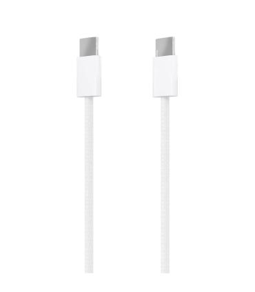 AISENS Cable USB 2.0 3A 60W Apple, tipo USB-C M-USB-C M, Blanco, 1.0m