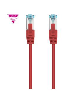 Nanocable Cable de Red Cat.7 600MHZ LSZH SFTP PIMF AWG26, Rojo, 50 cm