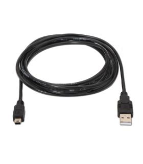 AISENS A101-0023 cable USB USB 2.0 0,5 m USB A Mini-USB B Negro