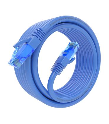 AISENS Cable De Red Latiguillo RJ45 Cat.6 UTP AWG26 CCA, Azul, 5.0 m