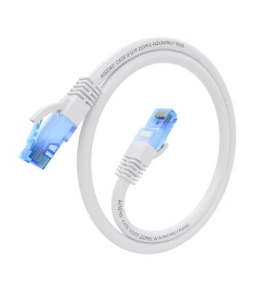 AISENS Cable De Red Latiguillo RJ45 Cat.6 UTP AWG26 CCA, Blanco, 25 cm