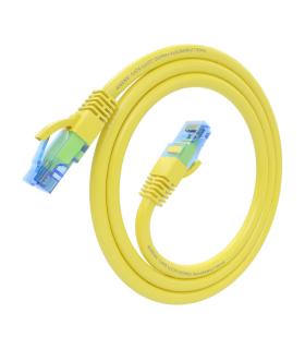 AISENS Cable De Red Latiguillo RJ45 Cat.6 UTP AWG26 CCA, Amarillo, 0.5 m