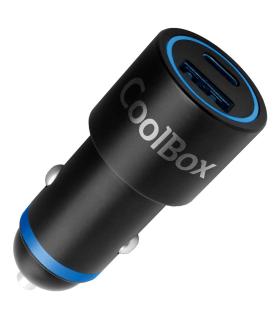 CoolBox COO-CUC-48CA cargador de dispositivo móvil Universal Negro, Azul Encendedor de cigarrillos Carga rápida Auto, Interior