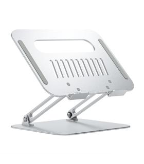 AISENS Soporte de Sobremesa XL 10-17 Ajustable para Portatil   Tablet, Plata