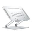 AISENS Soporte de Sobremesa XL 10-17 Ajustable para Portatil / Tablet, Plata