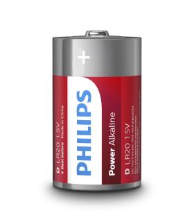 Philips Power Alkaline Batería LR20P2B 10