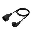 AISENS Cable Alargador de Alimentacion Schuko, CEE7/M-CEE7/H, Negro, 10M