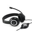 Equip 245301 auricular y casco Auriculares Alámbrico Diadema Llamadas/Música USB tipo A Negro