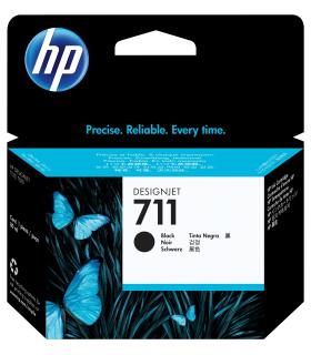 HP Cartucho de tina DesignJet 711 negro de 80 ml