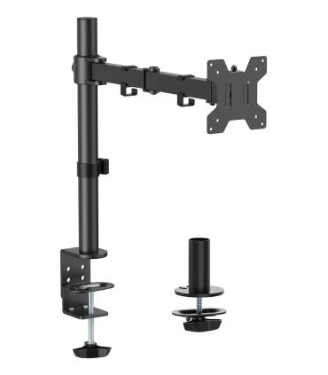 AISENS Soporte de mesa eco giratorio e inclinable para monitor TV 10kg (3 Pivotes, 1 Brazos) de 17-32, Negro