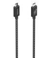 AISENS Cable USB4 Gen3x2 Aluminio 40Gbps 8K@60Hz 5A 48V 240W E-Mark, Tipo USB-C/M-USB-C/M, Negro, 1.5m