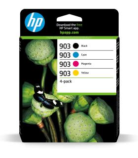 HP Paquete de 4 cartuchos de tinta Original 903 negro cian magenta amarillo