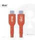 CLUB3D Cable certificado USB2 tipo C bidireccional USB-IF Datos 480 Mb, PD 240 W (48 V 5 A) EPR M M 3 m 9,84 pies