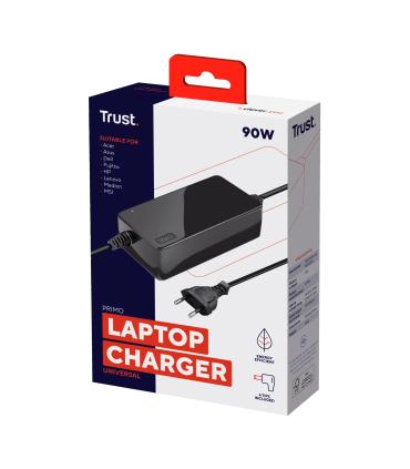 Trust Primo adaptador e inversor de corriente Interior 90 W Negro