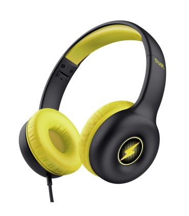 Trust Nouna Auriculares Alámbrico Diadema Llamadas Música Negro, Amarillo