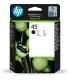 HP Cartucho de tinta original 45 grande negro