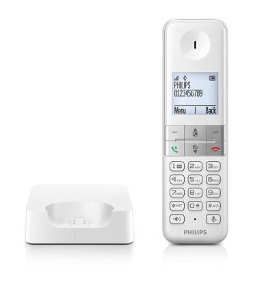 Philips D4701W 34 teléfono Teléfono DECT Identificador de llamadas Blanco