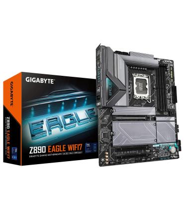 GIGABYTE Placa base Z890 EAGLE WIFI7 - Compatible con CPUs Intel Core Ultra (Serie 2), VRM de 14+1+2 fases, hasta 8800MHz DDR5