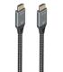 AISENS Cable HDMI V2.1 ultra alta velocidad   HEC 8K@60Hz 48Gbps, A M-A M, Gris Negro, 7.0m