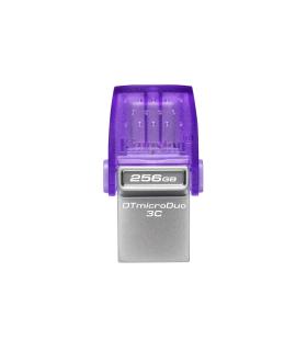 Kingston Technology DataTraveler microDuo 3C unidad flash USB 256 GB USB Type-A   USB Type-C 3.2 Gen 1 (3.1 Gen 1) Acero