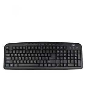 Ewent EW3195 teclado Hogar USB QWERTZ Portugués Negro