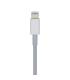 AISENS Cable USB 2.0 USB-С A Lightning PD 2A, Lightning M-USB-С M, Blanco, 1.0m