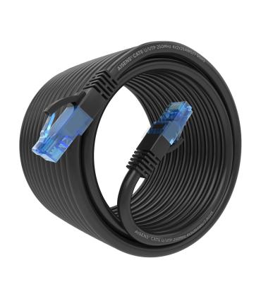 AISENS Cable De Red Latiguillo RJ45 Cat.6 UTP AWG26 CCA, Negro, 10 m