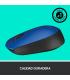 Logitech M171 Blue-K ratón Oficina Ambidextro RF inalámbrico Óptico 1000 DPI