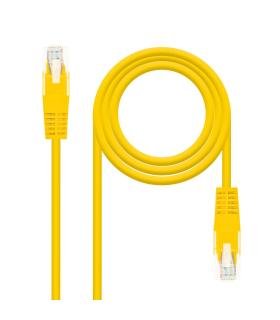 Nanocable CABLE RED LATIGUILLO RJ45 CAT.6 UTP AWG24, AMARILLO, 0.5 M