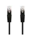 Nanocable Cable Red Latiguillo RJ45 CAT.6 UTP AWG24, Negro, 25 cm