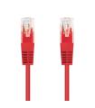 Nanocable Cable Red Latiguillo RJ45 CAT.6 UTP AWG24, Rojo, 30 cm