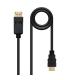 Nanocable Cable Conversor DISPLAYPORT a HDMI, DP M - HDMI M, Negro, 10 m