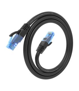 AISENS Cable De Red Latiguillo RJ45 Cat.6 UTP AWG26 CCA, Negro, 0.5 cm