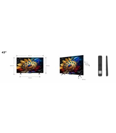 TCL C65 43C655 Televisor 109,2 cm (43") 4K Ultra HD Smart TV Wifi Titanio 430 cd   m²