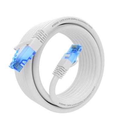 AISENS Cable De Red Latiguillo RJ45 Cat.6 UTP AWG26 CCA, Blanco, 4.0 m