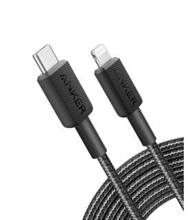 Anker A81B7G11 cable de conector Lightning 3 m Negro