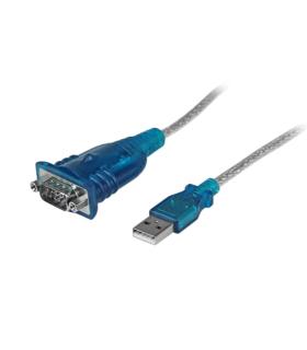 StarTech.com Cable Adaptador USB a Serie RS232 de 1 Puerto Serial DB9 - Macho a Macho