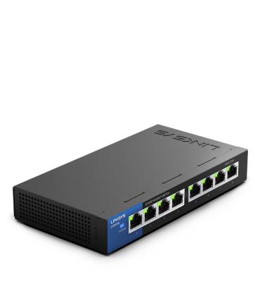 Linksys Switch Gigabit de escritorio para empresas con 8 puertos (LGS108)