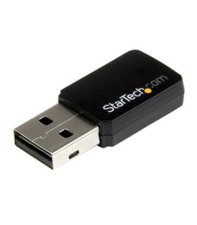 StarTech.com Mini Adaptador de Red USB 2.0 Inalámbrico Wireless-AC de Banda Doble AC600 - Wifi 802.11ac 1T1R