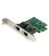 StarTech.com Adaptador Tarjeta de Red NIC PCI Express PCI-E de 2 Puertos Ethernet Gigabit RJ45