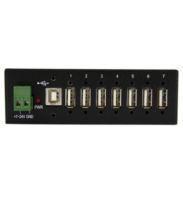 StarTech.com Hub Industrial de 7 Puertos USB 2.0 con Protección Antiestática ESD y Protección de Picos de 350W