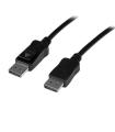 StarTech.com Cable de 15m DisplayPort Activo -Cable DisplayPort Ultra HD 4K - Cable DP Largo para Proyector o Monitor - con