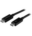 StarTech.com Cable Thunderbolt 3 Pasivo de 1m - 20Gbps - PD 100W - Vídeo 4K - Cable Thunderbolt - Certificado Thunderbolt -