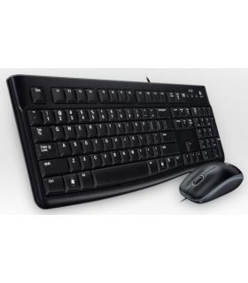 Logitech Desktop MK120 teclado Ratón incluido USB AZERTY Francés Negro