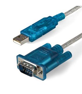 StarTech.com Cable Adaptador 0,9m USB a Puerto Serie Serial RS232 DB9 PC Mac Linux