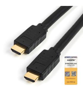 StarTech.com Cable de 5m HDMI 2.0 Certificado Premium con Ethernet - HDMI de Alta Velocidad Ultra HD de 4K a 60Hz HDR10 - para