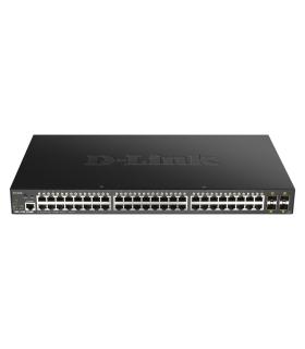 D-Link DGS-1250-52XMP switch Gestionado L3 Energía sobre Ethernet (PoE) Negro