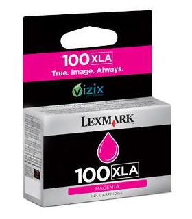 Lexmark 100XLA cartucho de tinta 1 pieza(s) Original Alto rendimiento (XL) Magenta