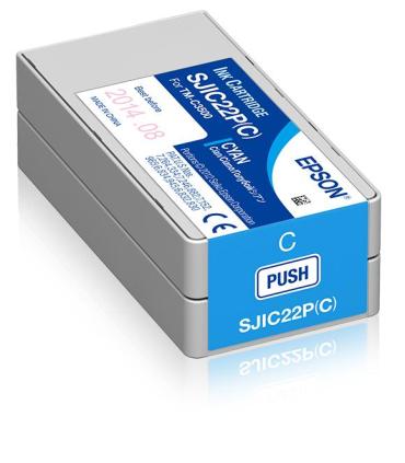 Epson SJIC22P(C)  Ink cartridge for ColorWorks C3500 (Cyan)